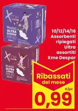 Despar Assorbenti ripiegati Ultra Xme Despar offerta