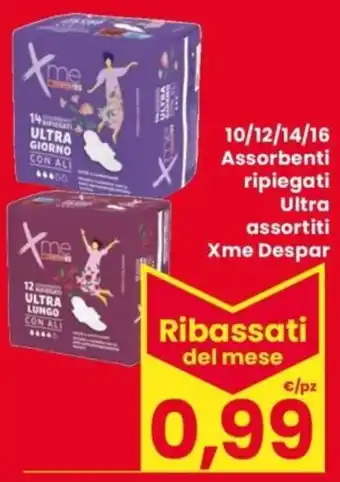 Despar Assorbenti ripiegati Ultra Xme Despar offerta