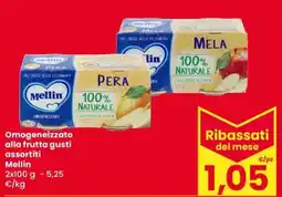 Despar Omogeneizzato alla frutta Mellin offerta