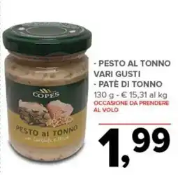 Todis Pesto al Tonno Copes offerta
