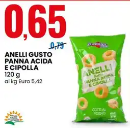 Eurospin Mambo Kids Anelli Gusto Panna Acida e Cipolla offerta
