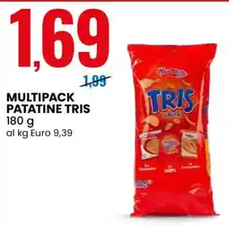Eurospin Multipack patatine tris offerta