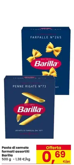 Despar Pasta di semola formati assortiti Barilla offerta