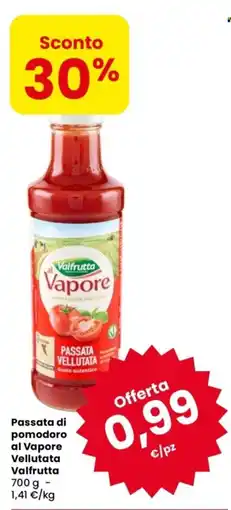 Despar Passata di pomodoro al Vapore Vellutata Valfrutta offerta