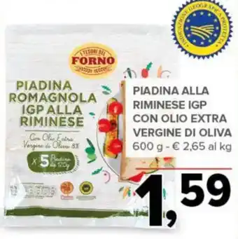 Todis Piadina alla riminese igp con olio extra vergine di oliva offerta