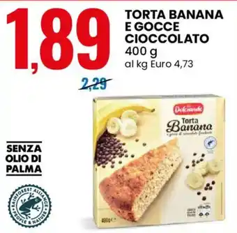 Dolciando Torta Banana e Gocce Cioccolato