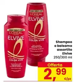 Despar Shampoo o balsamo assortito Elvive offerta