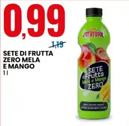 Eurospin Puertosol sete di frutta zero mela e mango offerta