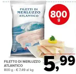Todis Filetti di merluzzo atlantico offerta