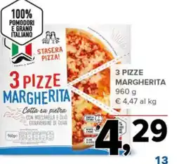 Todis 3 pizze margherita offerta