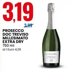 Eurospin Prosecco doc trevisio millesimato extra dry offerta
