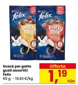 Despar Snack per gatto Felix offerta