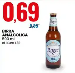 Eurospin Birra Analcolica Roger offerta