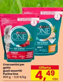 Despar Croccantini per gatto Purina One offerta