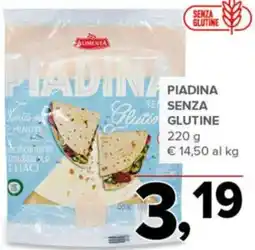 Todis Alimenta Piadina senza glutine offerta