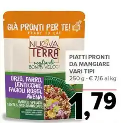 Todis Nuova terra piatti pronti da mangiare offerta
