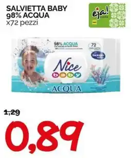 Hardis Nice baby salviettina baby 98% acqua offerta