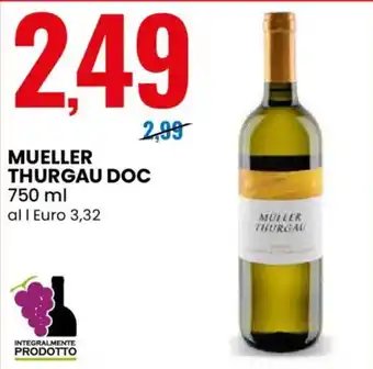 Eurospin Muller thurgau doc offerta