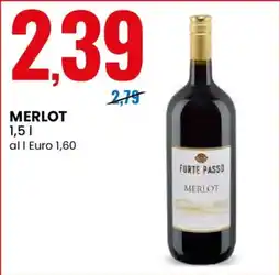 Eurospin Forte Passo Merlot offerta