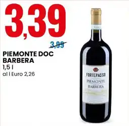 Eurospin Forte Passo Piemonte Doc Barbera offerta