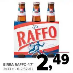 Todis Birra raffo 4,7° offerta