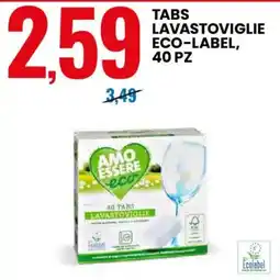 Eurospin Amo essere eco tabs lavastoviglie eco-label offerta