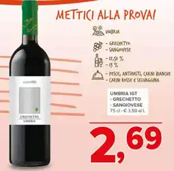 Todis Umbria igt - grechetto - sangiovese offerta
