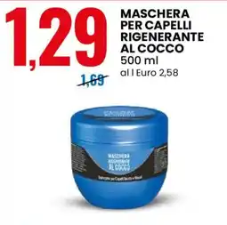 Eurospin Maschera per Capelli Rigenerante al Cocco offerta
