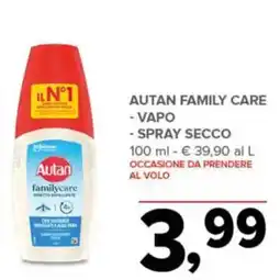 Todis Autan family care - vapo - spray secco offerta
