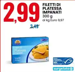 Eurospin Athena filetti di platessa impanati offerta