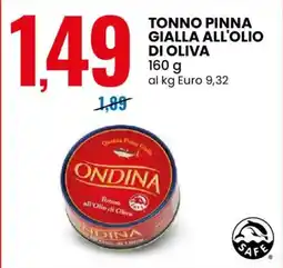 Eurospin Ondina Tonno Pinna Gialla All'Olio di Oliva offerta