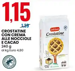 Eurospin Dolciando Crostatine con crema alle nocciole e cacao offerta