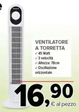 Todis Ventilatore a torretta offerta