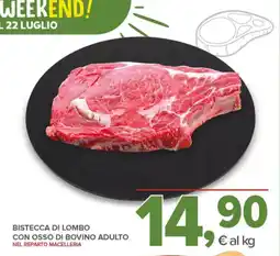 Todis Bistecca di lombo con osso di bovino adulto offerta