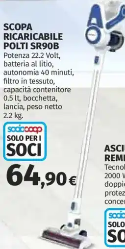 Ipercoop SCOPA RICARICABILE POLTI SR90B offerta
