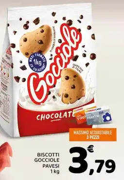 Conad City Biscotti gocciole pavesi offerta
