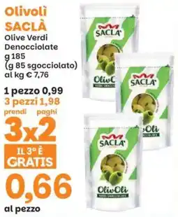 Prix Quality Olivoli SACLÀ Olive Verdi Denocciolate offerta