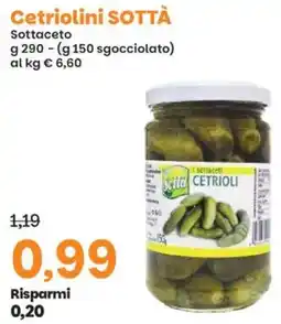 Prix Quality Cetriolini SOTTÀ Sottaceto offerta