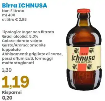 Prix Quality Birra ICHNUSA Non Filtrata offerta