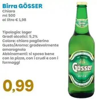 Prix Quality Birra GÖSSER Chiara offerta