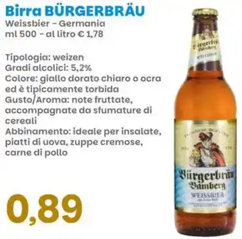 Prix Quality Birra BÜRGERBRÄU offerta