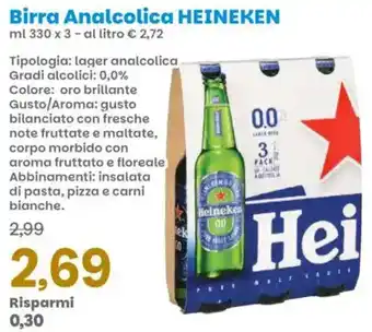 Prix Quality Birra Analcolica HEINEKEN offerta