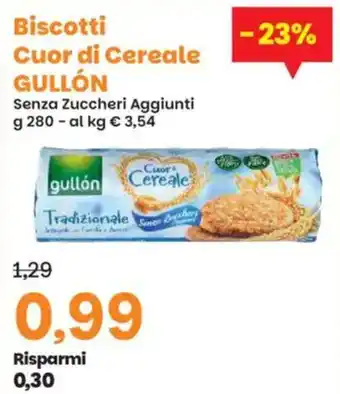 Prix Quality Biscotti Cuor di Cereale GULLÓN offerta