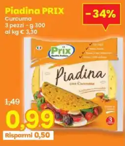Prix Quality Piadina PRIX Curcuma offerta
