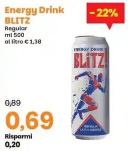 Prix Quality Energy Drink BLITZ Regular offerta
