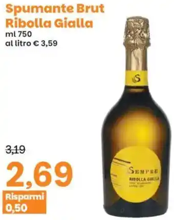 Prix Quality Spumante Brut Ribolla Gialla offerta