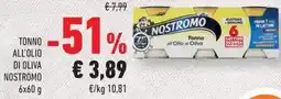 Conad Superstore Tonno all'olio di oliva Nostromo offerta