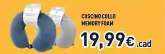 Unieuro Cuscino collo memory foam offerta