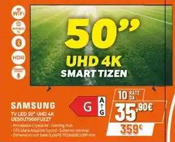 Expert Samsung tv led 50" uhd 4K UESOU7000FUXZT offerta