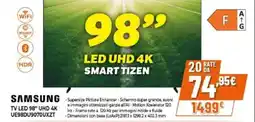 Expert Samsung tv led 98" uhd 4K UE98DU9070UXZT offerta